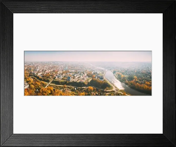 Framed Print : Grodno, Belarus. Aerial Bird's-eye View Of Hrodna Cityscape Skyline Framed Print : Grodno, Belarus. Aerial Bird's-eye View Of Hrodna Cityscape Skyline