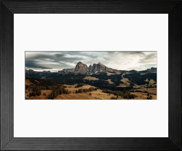 Framed Print : Dolomites natural landcape in North Italy Framed Print : Dolomites natural landcape in North Italy