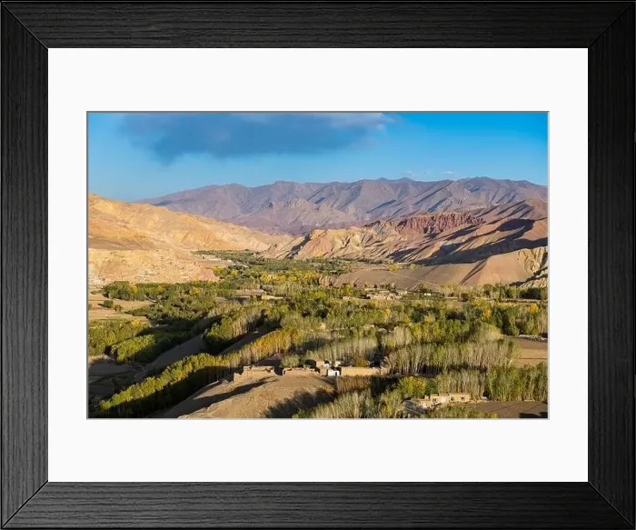 Framed Print : View by drone over Bamyan, Shahr-e Gholghola (City of Screams) ruins, Bamyan, Afghanistan, Asia Framed Print : View by drone over Bamyan, Shahr-e Gholghola (City of Screams) ruins, Bamyan, Afghanistan, Asia