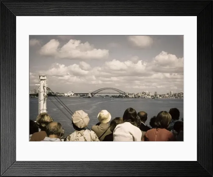 Framed Print : Sydney, Australia. October, 1973 Framed Print : Sydney, Australia. October, 1973