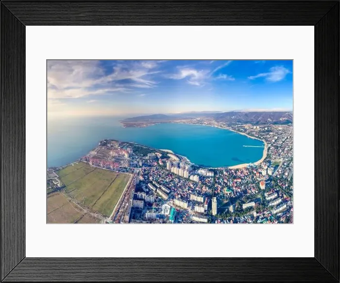 Framed Print : Panorama of the resort of Gelendzhik with a drone Framed Print : Panorama of the resort of Gelendzhik with a drone