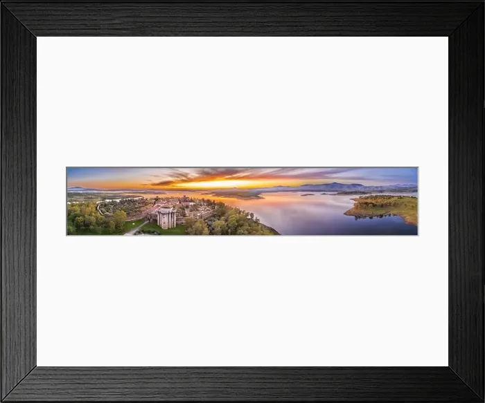 Framed Print : Aerial view of a medieval age scenery at the amazing and abandoned Granadilla town Framed Print : Aerial view of a medieval age scenery at the amazing and abandoned Granadilla town
