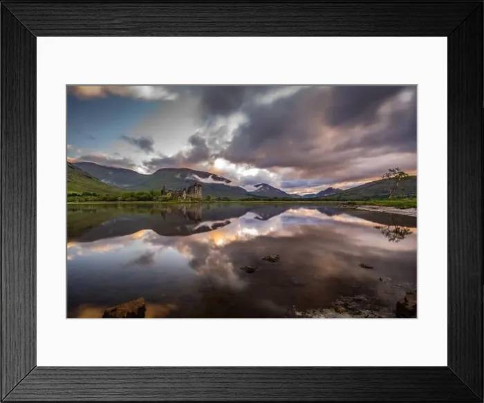 Framed Print : Drone shot of Kilchurn Castle, Scotland