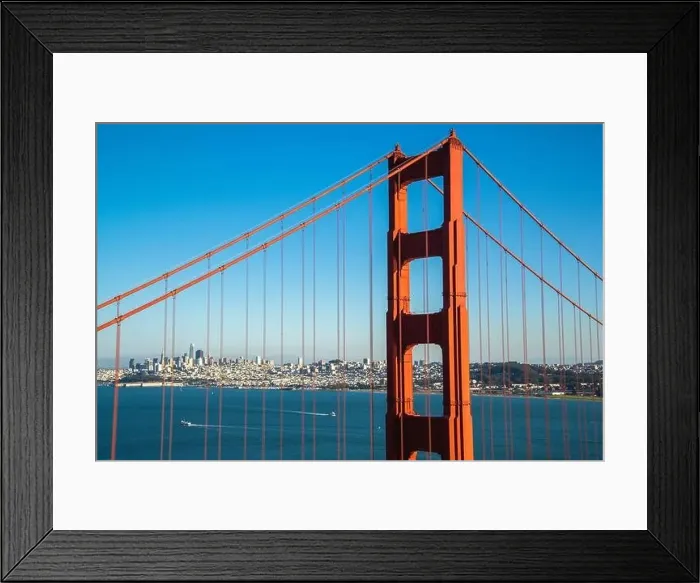 Framed Print : Golden Gate Bridge at sunset time, San Francisco CA USA Framed Print : Golden Gate Bridge at sunset time, San Francisco CA USA