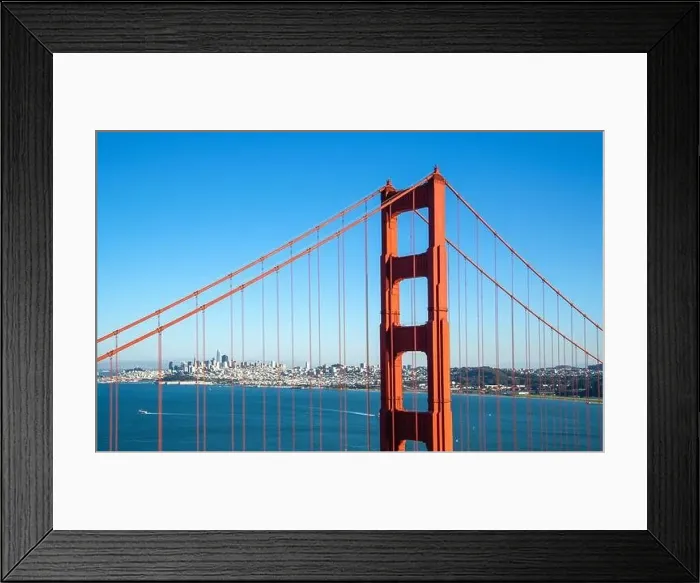 Framed Print : Golden Gate Bridge at sunset time, San Francisco CA USA Framed Print : Golden Gate Bridge at sunset time, San Francisco CA USA