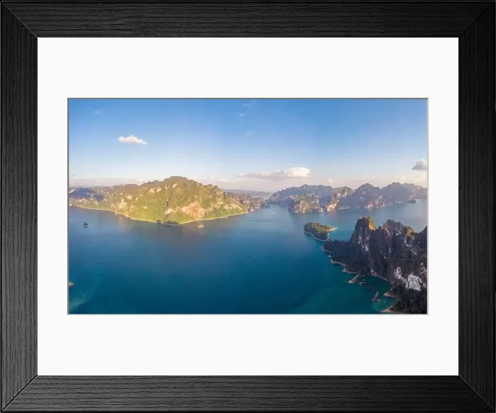 Framed Print : Drone aerial shot, top view of Khao Sok National Park Framed Print : Drone aerial shot, top view of Khao Sok National Park