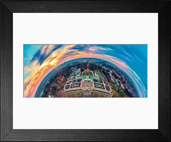 Framed Print : Beautiful panoramic aerial drone view to Wilanow Palace or Wilanowski Palace - is a royal palace located in the Wilanow Framed Print : Beautiful panoramic aerial drone view to Wilanow Palace or Wilanowski Palace - is a royal palace located in the Wilanow