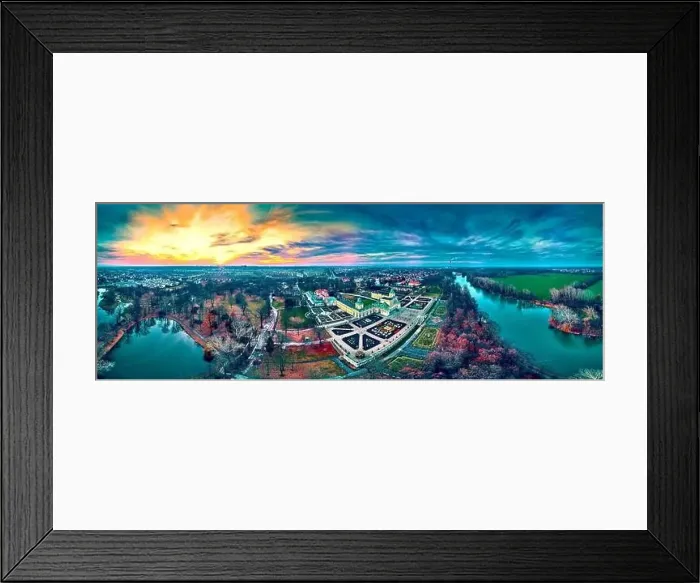 Framed Print : Beautiful panoramic aerial drone view to Wilanow Palace or Wilanowski Palace - is a royal palace located in the Wilanow Framed Print : Beautiful panoramic aerial drone view to Wilanow Palace or Wilanowski Palace - is a royal palace located in the Wilanow
