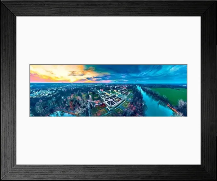 Framed Print : Beautiful panoramic aerial drone view to Wilanow Palace or Wilanowski Palace - is a royal palace located in the Wilanow Framed Print : Beautiful panoramic aerial drone view to Wilanow Palace or Wilanowski Palace - is a royal palace located in the Wilanow