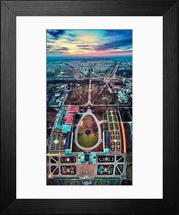 Framed Print : Beautiful panoramic aerial drone view to Wilanow Palace or Wilanowski Palace - is a royal palace located in the Wilanow Framed Print : Beautiful panoramic aerial drone view to Wilanow Palace or Wilanowski Palace - is a royal palace located in the Wilanow
