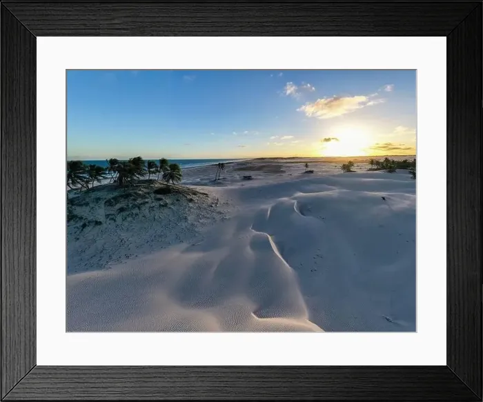 Framed Print : aerial panorama of the stunning dune landscape of Mangue Seco, Bahia, Brazil Framed Print : aerial panorama of the stunning dune landscape of Mangue Seco, Bahia, Brazil