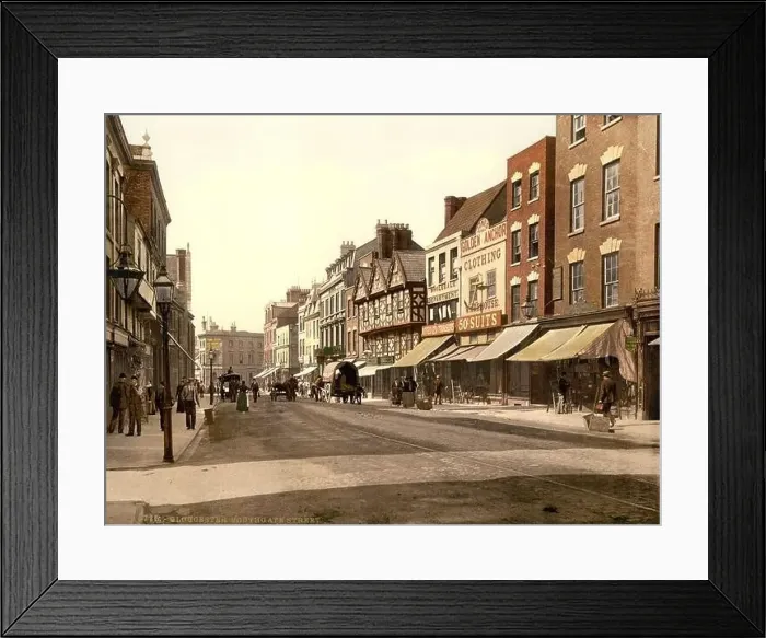 Framed Print : 1900 ca, Gloucester, Gloucestershire Framed Print : 1900 ca, Gloucester, Gloucestershire