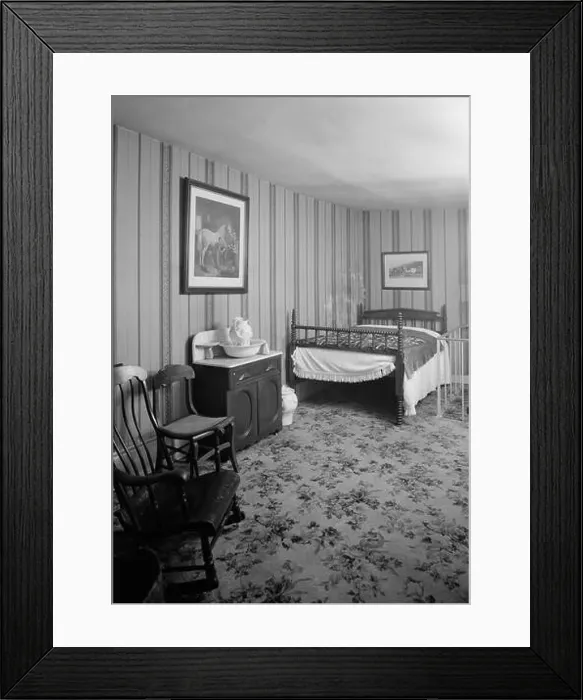 Framed Print : 1960 : VIEW OF BEDROOM - William A Framed Print : 1960 : VIEW OF BEDROOM - William A