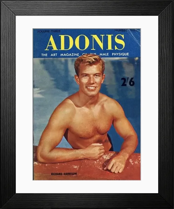 Framed Print : 1958, GREAT BRITAIN : The pionier british gay illustrated magazine ADONIS - THE ART MAGAZINE OF THE MALE PHYSIQUE Framed Print : 1958, GREAT BRITAIN : The pionier british gay illustrated magazine ADONIS - THE ART MAGAZINE OF THE MALE PHYSIQUE