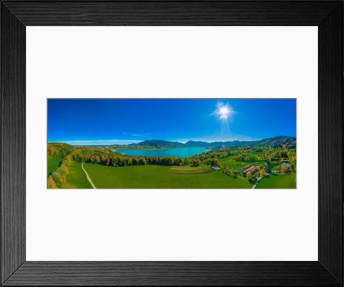 Framed Print : Beautiful day in autumn at the popular german Tegernsee Framed Print : Beautiful day in autumn at the popular german Tegernsee