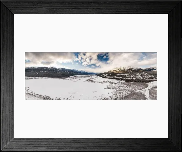 Framed Print : Beautiful Aerial Panoramic View of Canadian Mountain Landscape during a vibrant winter sunset Framed Print : Beautiful Aerial Panoramic View of Canadian Mountain Landscape during a vibrant winter sunset
