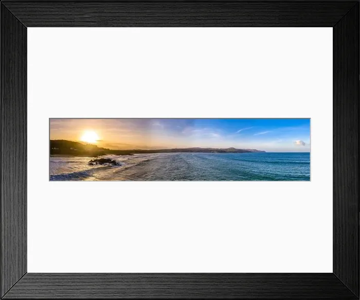 Framed Print : Aerial view of Culdaff Beach in Donegal Ireland Framed Print : Aerial view of Culdaff Beach in Donegal Ireland