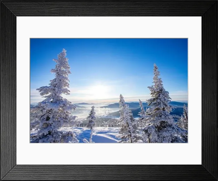 Framed Print : Sheregesh Kemerovo region ski resort in winter dawn sun on city, landscape on mountain and hotels, aerial top view Framed Print : Sheregesh Kemerovo region ski resort in winter dawn sun on city, landscape on mountain and hotels, aerial top view
