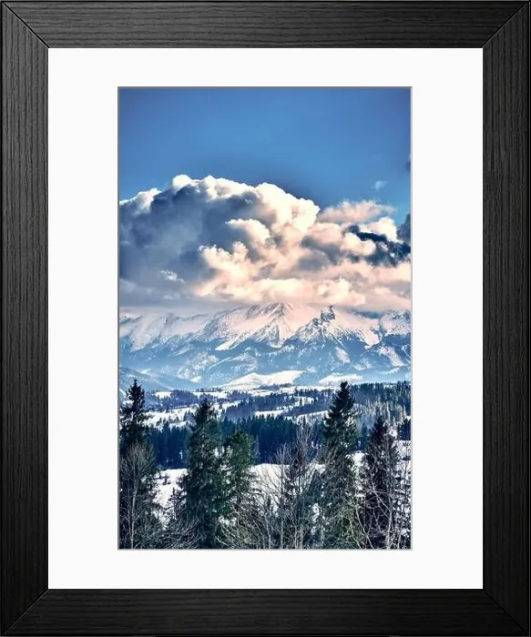 Framed Print : Beautiful panoramic aerial drone view to the Tatra Mountains (Tatras) Framed Print : Beautiful panoramic aerial drone view to the Tatra Mountains (Tatras)