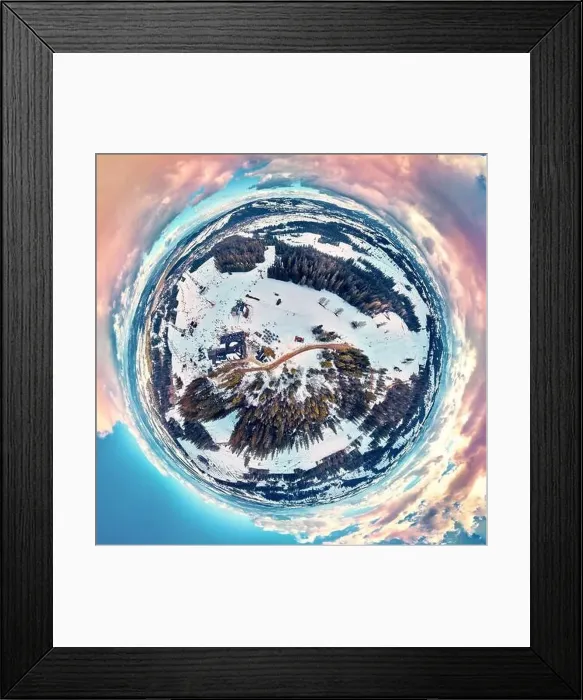Framed Print : Beautiful panoramic aerial drone view to the ski slopes with lifts in the Bialka Tatrzanska ski resort Tatra Mountains Framed Print : Beautiful panoramic aerial drone view to the ski slopes with lifts in the Bialka Tatrzanska ski resort Tatra Mountains