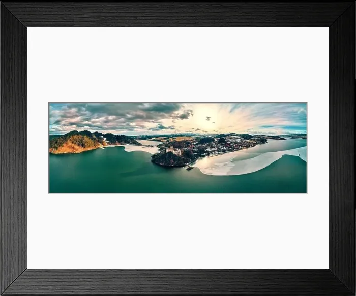 Framed Print : Beautiful panoramic aerial drone view to the Niedzica Castle also known as Dunajec Castle Framed Print : Beautiful panoramic aerial drone view to the Niedzica Castle also known as Dunajec Castle