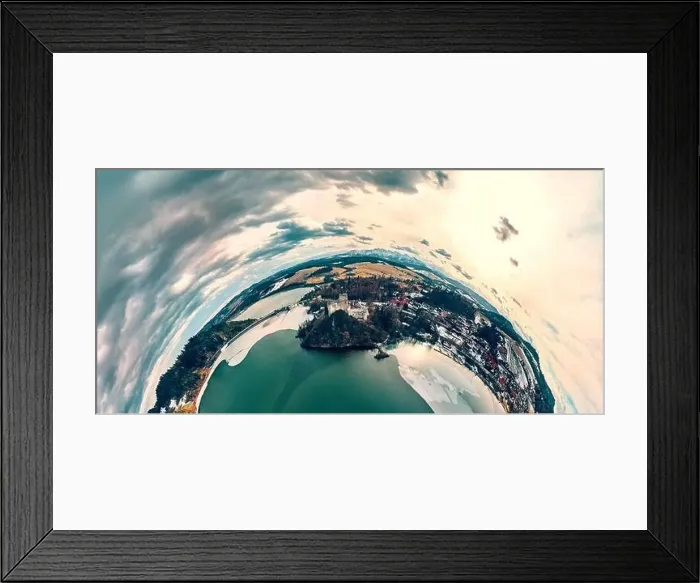 Framed Print : Beautiful panoramic aerial drone view to the Niedzica Castle also known as Dunajec Castle Framed Print : Beautiful panoramic aerial drone view to the Niedzica Castle also known as Dunajec Castle