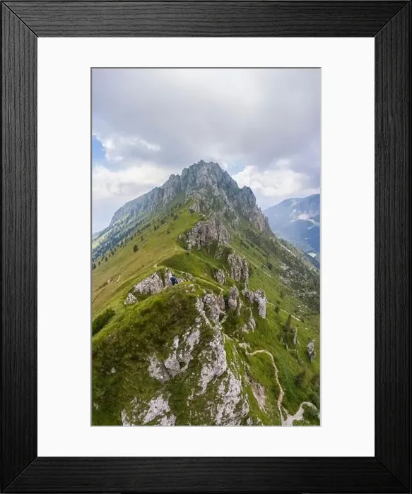 Framed Print : Aerial view of Cima di Bares, Passo Olone and Valzurio valley at the foothills of Pizzo della Presolana Framed Print : Aerial view of Cima di Bares, Passo Olone and Valzurio valley at the foothills of Pizzo della Presolana