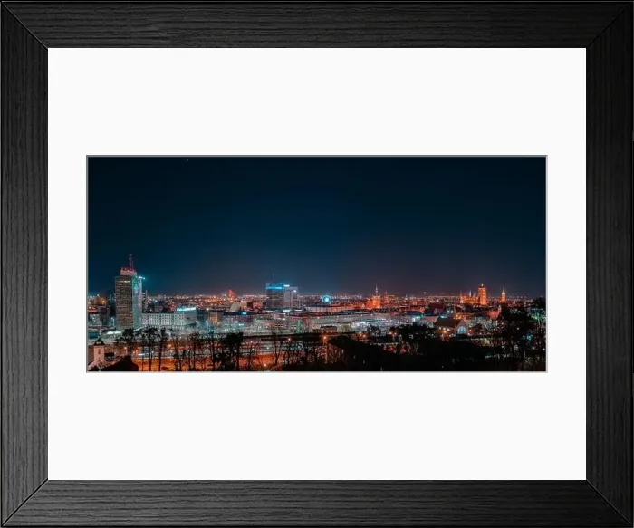 Framed Print : Panorama of the old city of Gdansk Framed Print : Panorama of the old city of Gdansk