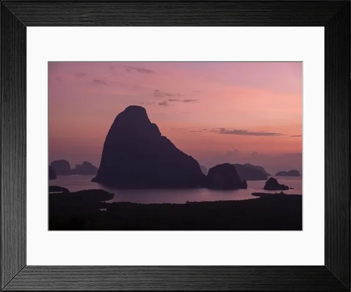 Framed Print : Aerial view over Phangnga Bay Thailand Phangnga, drone view over the lagoon during sunset Framed Print : Aerial view over Phangnga Bay Thailand Phangnga, drone view over the lagoon during sunset