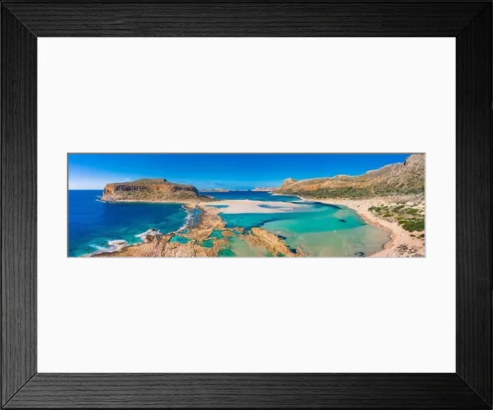 Framed Print : Amazing view of Balos Lagoon with magical turquoise waters Framed Print : Amazing view of Balos Lagoon with magical turquoise waters