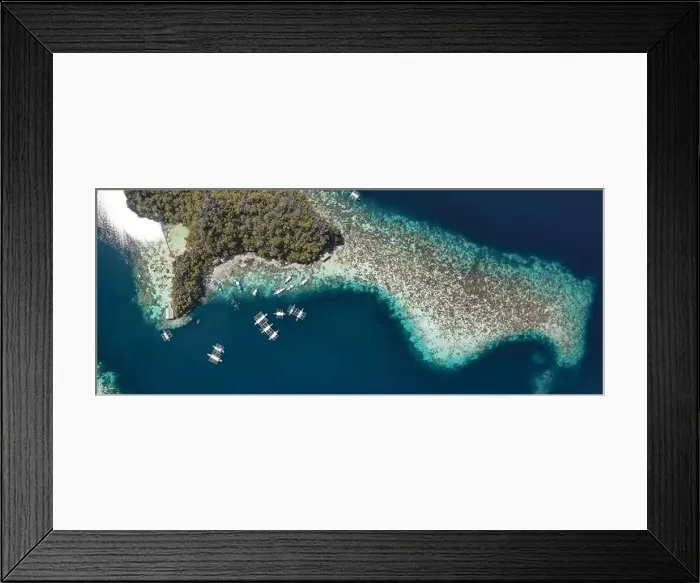 Framed Print : Aerial view of Coron island in Palawan, Philippines Framed Print : Aerial view of Coron island in Palawan, Philippines