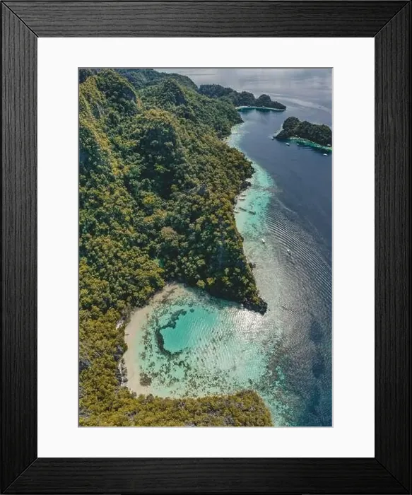 Framed Print : Aerial view of Coron island in Palawan, Philippines Framed Print : Aerial view of Coron island in Palawan, Philippines