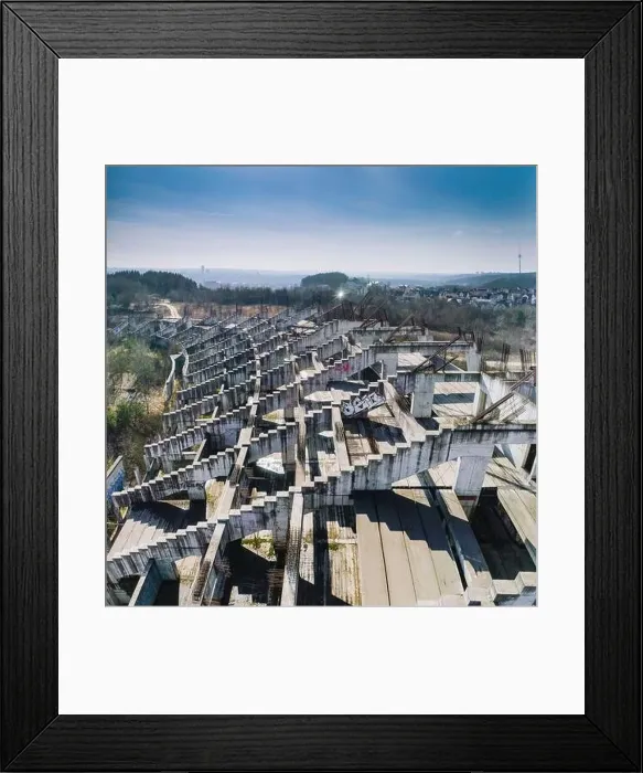 Framed Print : Abandoned and unfinished Lithuania National Stadium in Vilnius Framed Print : Abandoned and unfinished Lithuania National Stadium in Vilnius