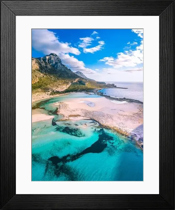 Framed Print : Amazing view of Balos Lagoon with magical turquoise waters