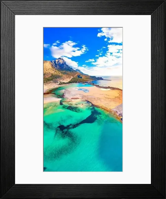 Framed Print : Amazing view of Balos Lagoon with magical turquoise waters Framed Print : Amazing view of Balos Lagoon with magical turquoise waters