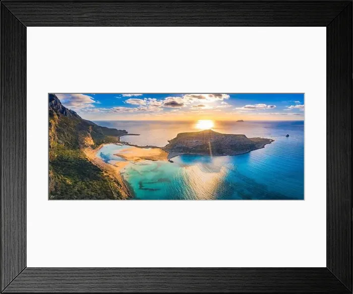 Framed Print : Amazing view of Balos Lagoon with magical turquoise waters