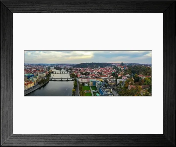 Framed Print : Aerial Prague panoramic drone view of the city of Prague at the Old Town Square Framed Print : Aerial Prague panoramic drone view of the city of Prague at the Old Town Square