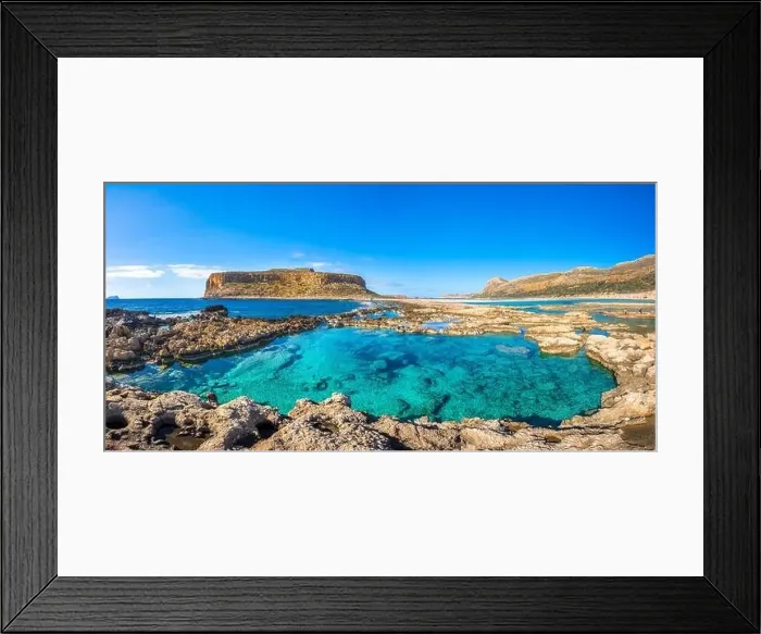 Framed Print : Amazing view of Balos Lagoon with magical turquoise waters Framed Print : Amazing view of Balos Lagoon with magical turquoise waters