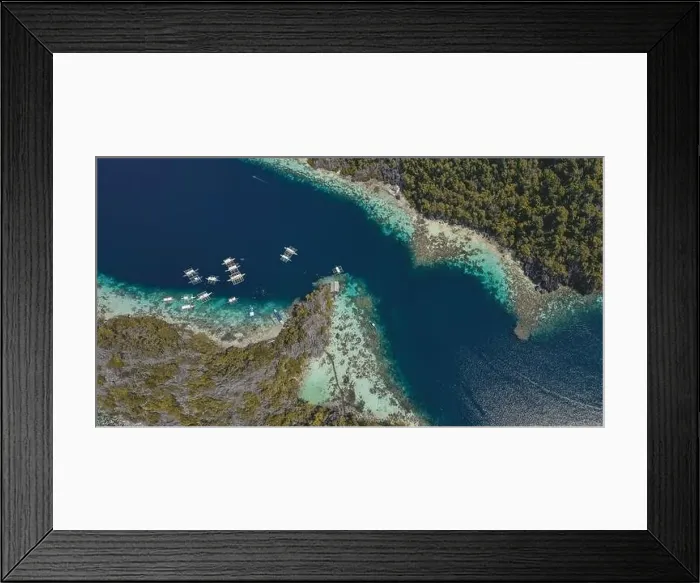 Framed Print : Aerial view of Coron island in Palawan, Philippines Framed Print : Aerial view of Coron island in Palawan, Philippines