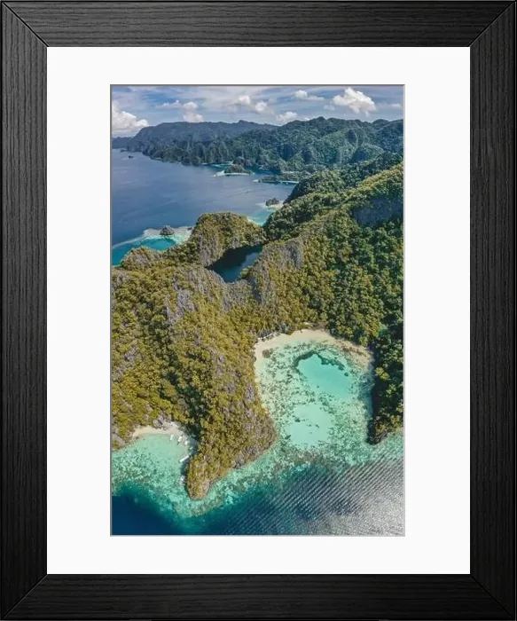 Framed Print : Aerial view of Coron island in Palawan, Philippines Framed Print : Aerial view of Coron island in Palawan, Philippines