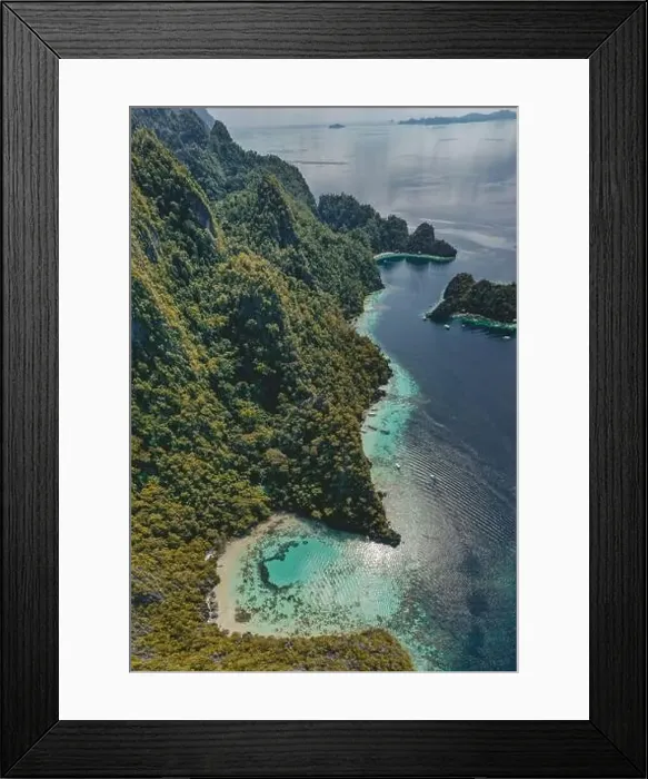 Framed Print : Aerial view of Coron island in Palawan, Philippines Framed Print : Aerial view of Coron island in Palawan, Philippines