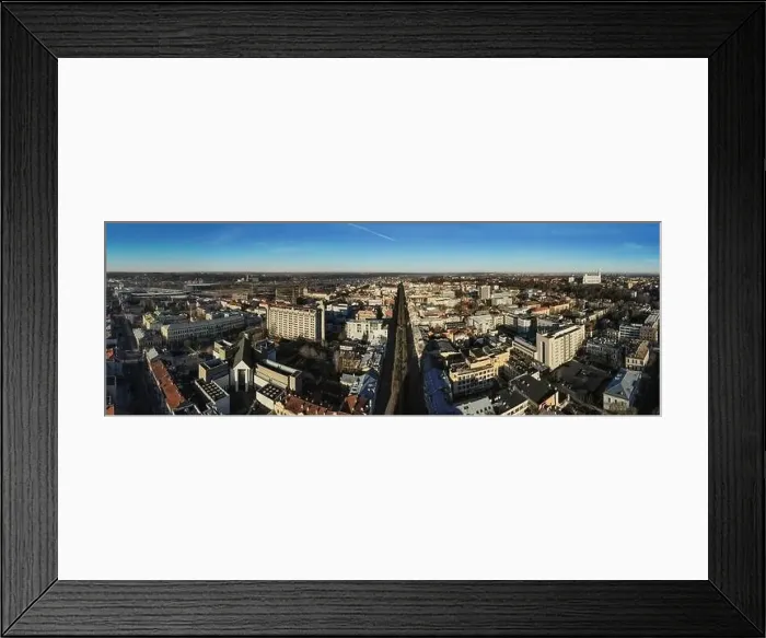 Framed Print : Aerial view of drone flight over Laisves aleja (Liberty Boulevard) in Kaunas Lithuania Framed Print : Aerial view of drone flight over Laisves aleja (Liberty Boulevard) in Kaunas Lithuania