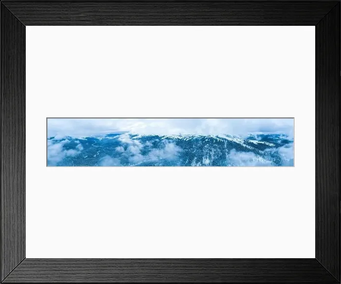 Framed Print : Fabulous snow-covered panorama of spruce trees growing on the mountain slopes in winter in cloudy foggy weather Framed Print : Fabulous snow-covered panorama of spruce trees growing on the mountain slopes in winter in cloudy foggy weather