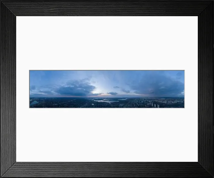 Framed Print : A huge panorama from the air in the Voskresenka area towards the Dnieper River and the right bank of the Dnieper Framed Print : A huge panorama from the air in the Voskresenka area towards the Dnieper River and the right bank of the Dnieper