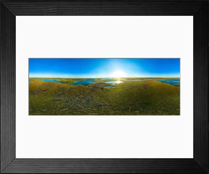 Framed Print : Three hundred and sixty degrees panorama of blue sky Framed Print : Three hundred and sixty degrees panorama of blue sky