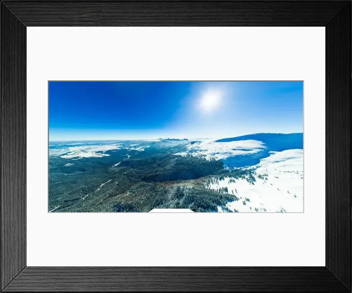 Framed Print : Wonderful giant snowdrifts on the hills in the mountains covered in snow on a sunny frosty winter day Framed Print : Wonderful giant snowdrifts on the hills in the mountains covered in snow on a sunny frosty winter day