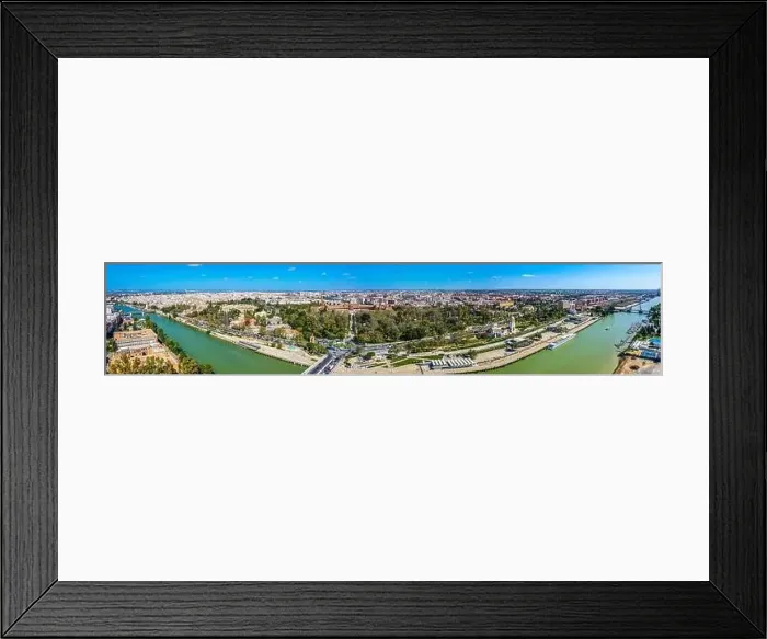 Framed Print : Sevilla city. Beautiful Aerial Panorama Shot. Centre and its landmarks, , Spain, Seville Framed Print : Sevilla city. Beautiful Aerial Panorama Shot. Centre and its landmarks, , Spain, Seville