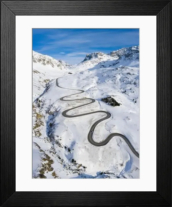 Framed Print : Aerial view of Julier Pass, Albula, Engadine, Canton of Graubunden, Switzerland, Southern Europe Framed Print : Aerial view of Julier Pass, Albula, Engadine, Canton of Graubunden, Switzerland, Southern Europe