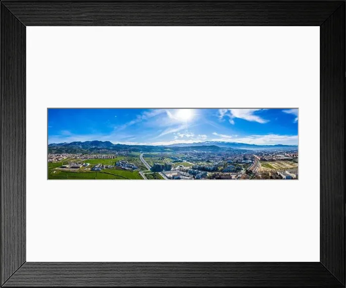 Framed Print : Granada city-Alhambra. Panoramic aerial drone view. Spain Andalusia Framed Print : Granada city-Alhambra. Panoramic aerial drone view. Spain Andalusia