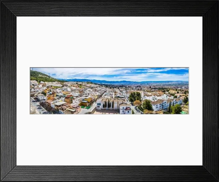 Framed Print : Granada city-Alhambra. Panoramic aerial drone view. Spain Andalusia Framed Print : Granada city-Alhambra. Panoramic aerial drone view. Spain Andalusia